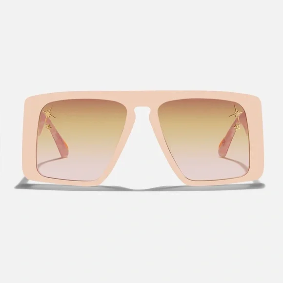 CAMILLA “Fully Booked” Ballet Pink oversized full face acetate boho sunglasses - Picture 3 of 7